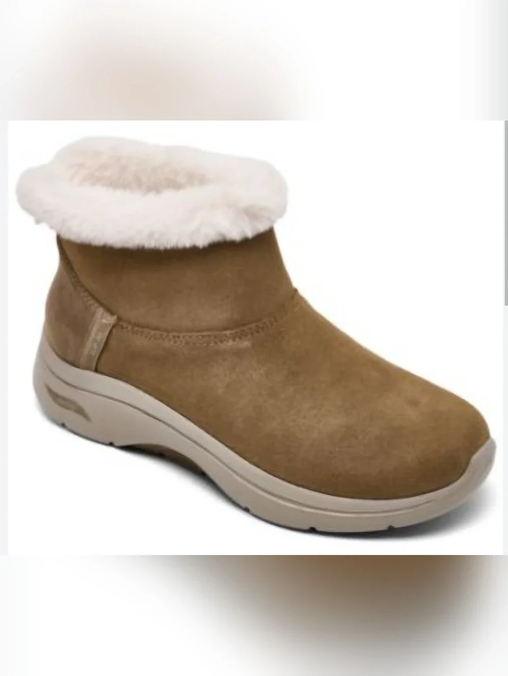 Sketchers Women's Slip-Ins: GO WALK Arch Fit 2.0-Cozy Stride Ankle Boots. Sz 10